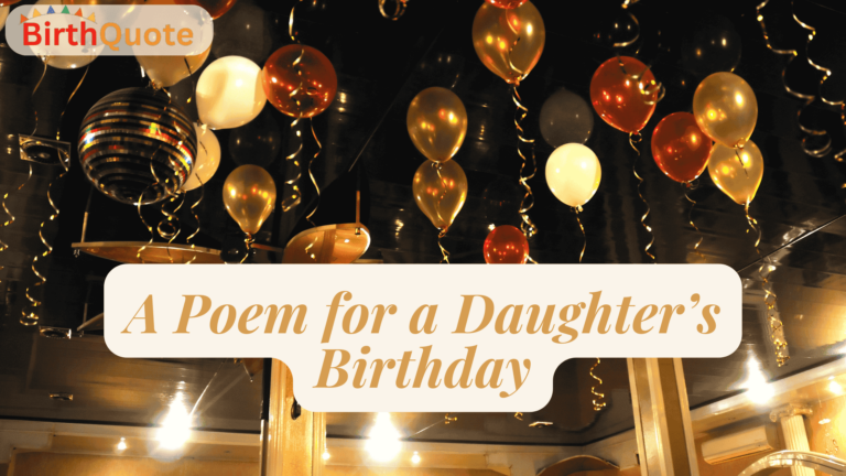A Poem for a Daughter’s Birthday